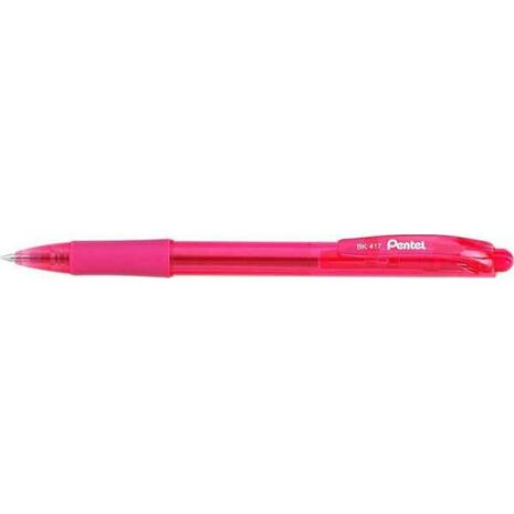 Στυλό διαρκείας Pentel BK417 0.7mm με κουμπί ροζ
